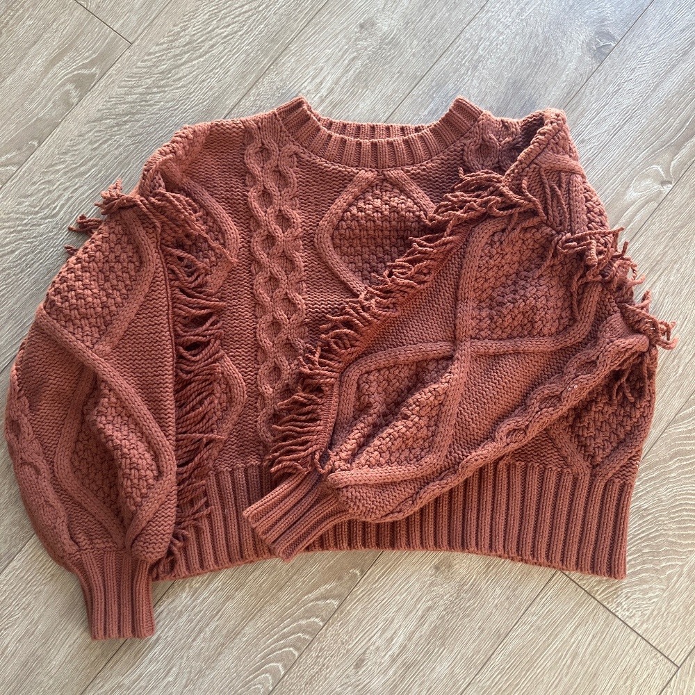 Line&Dot fringe sweater
